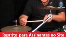 bateria aprendendo os primeiros