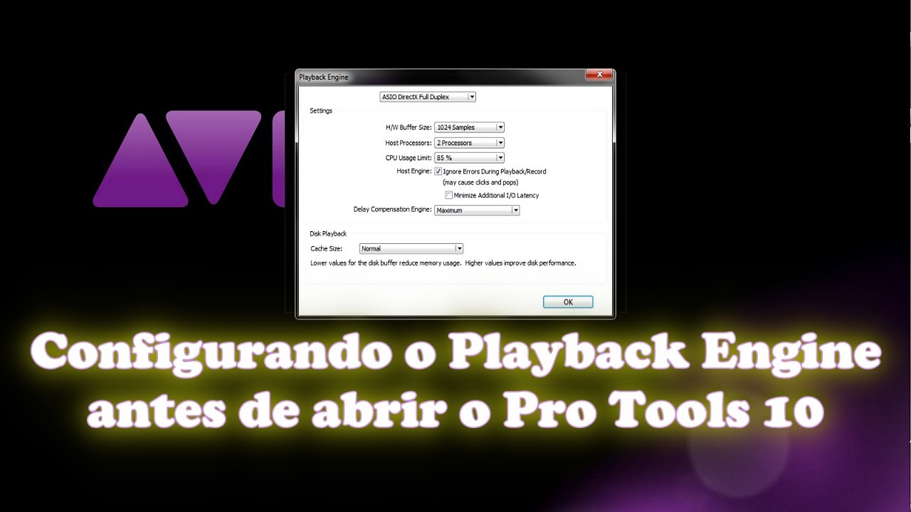 configurando o playback engine a