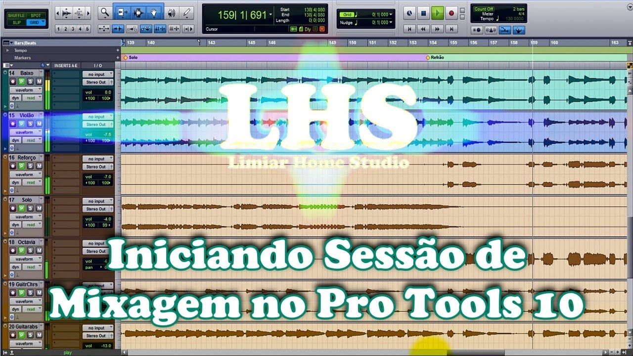 iniciando sessao de mixagem no p