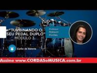 bateria turbinando o pedal duplo