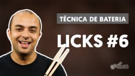 lick 6 tecnica de bateria