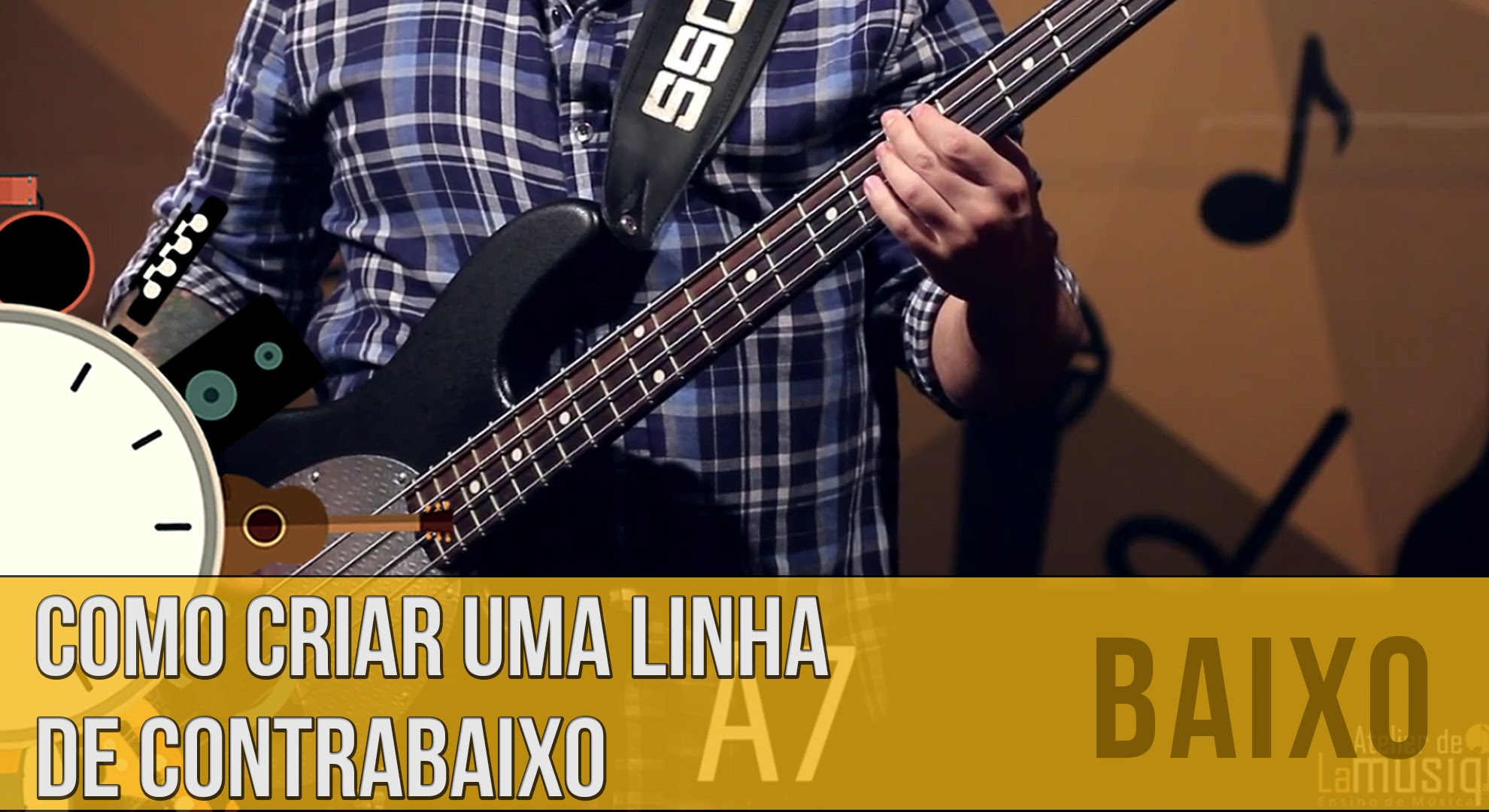 como criar uma linha de baixo di