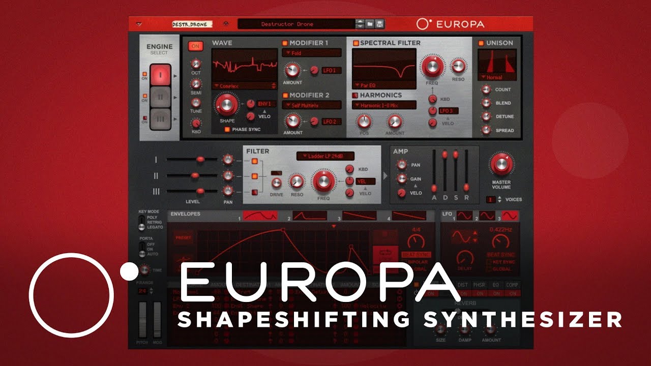 europa shapeshifting synthesizer